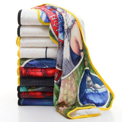 50" x 60" Soft Plush Flannel Throw Sublimation Blanket