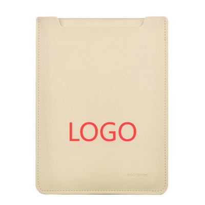 Multifunctional PU Leather Laptop Sleeve With Built-In Mouse Pad