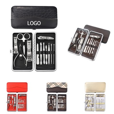 Nail Clippers Set With Zipper Case