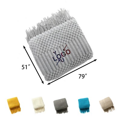 Personalized Knit Throw