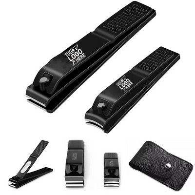 Stainless Steel Nail Clippers Set Portable Manicure Grooming Kit with Case