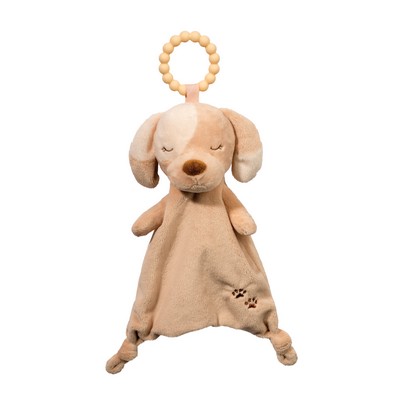 Auggie Tan Puppy Teether Stuffed Animal