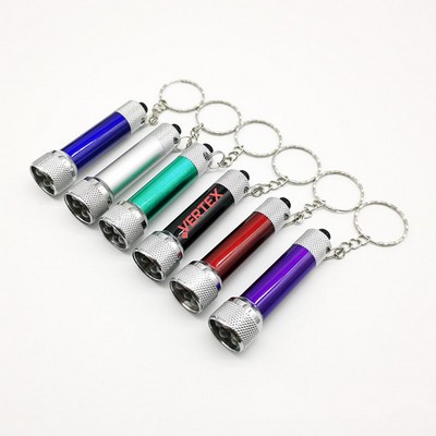 Engraved 3 LED Flashlight Keychain